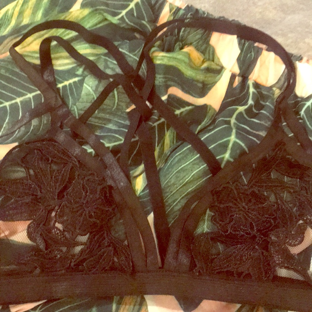 Sexy Black see through lace bra